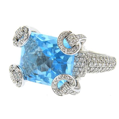 gucci blue topaz horsebit necklace|Gucci Horsebit ring.